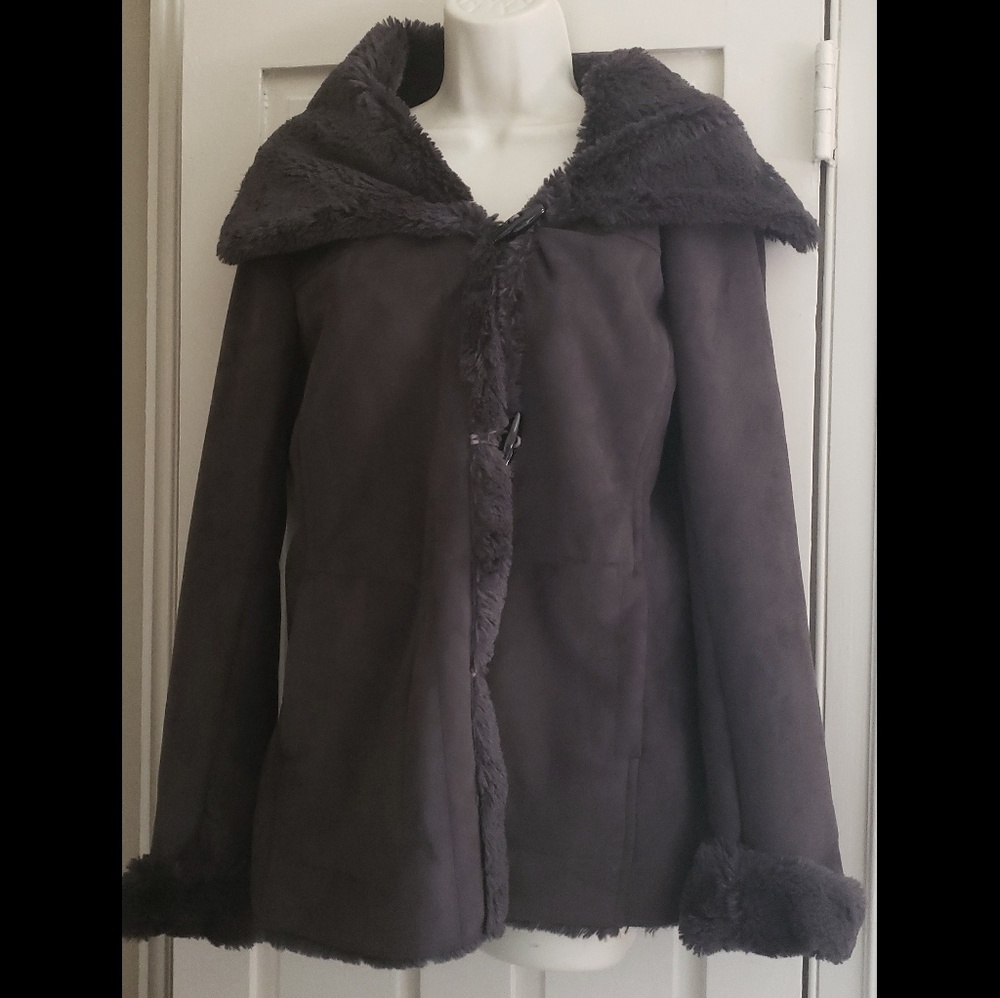 Jones New York faux fur jacket